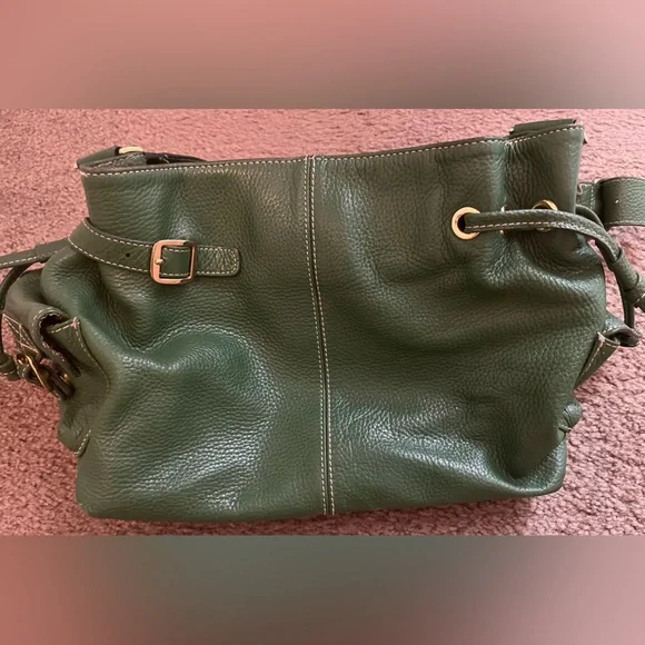Green Leather MAXX Shoulder Bag - Picture 4 of 10